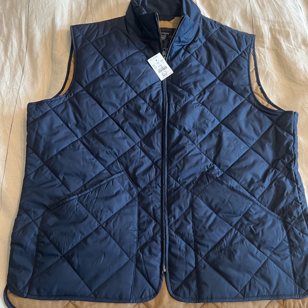 Navy J.Crew Puffer Vest